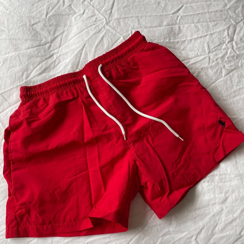 Ralph Lauren Red Mens Swim Short Size M